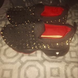 Spiked sneakers size 6